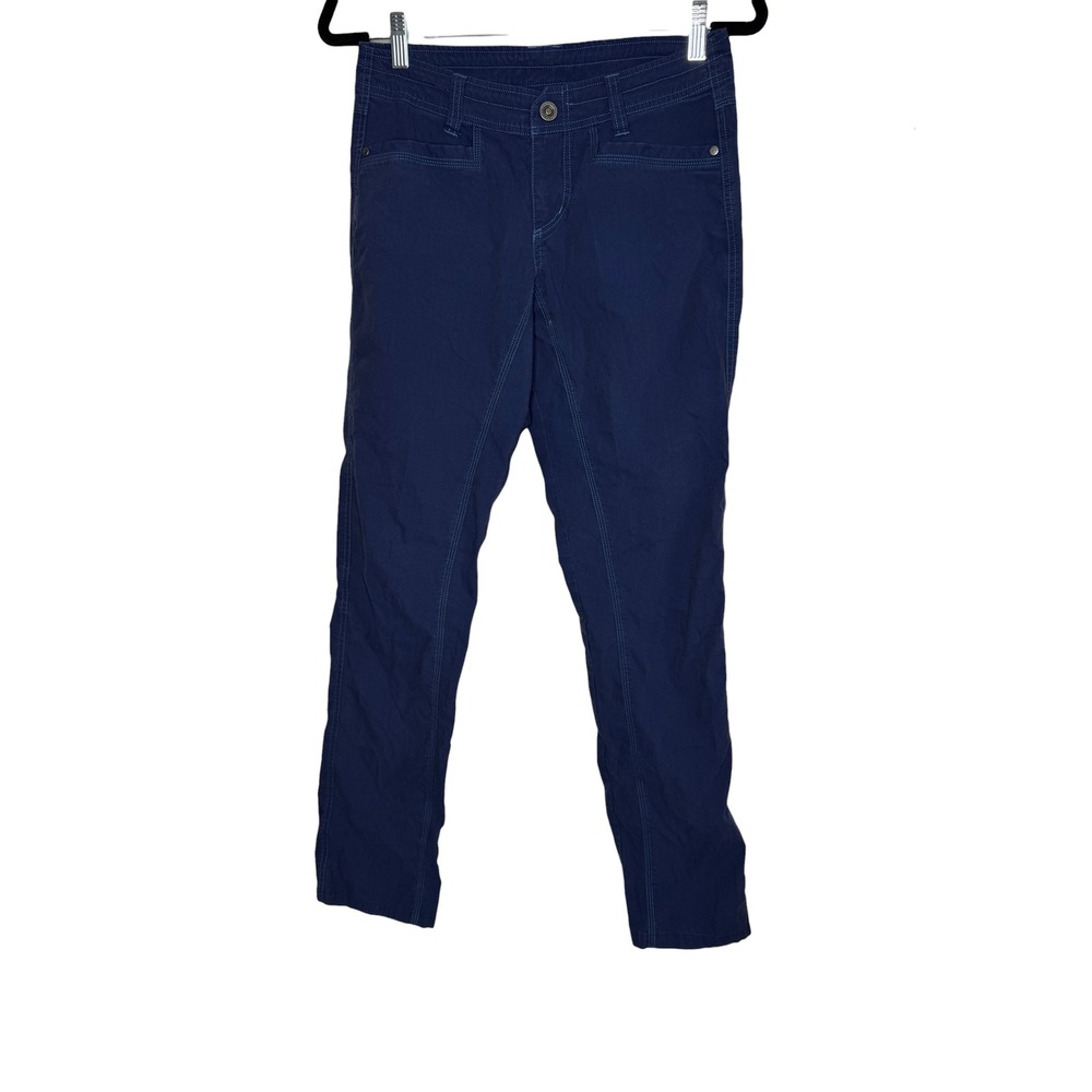 Kuhl Womens Navy Blue Hiking Pants Vintage Patina Dye Size 4 Reg Outdoor Trail